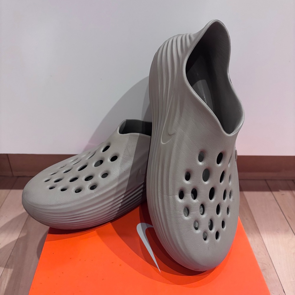 Nike Gray Slip-On Shoes